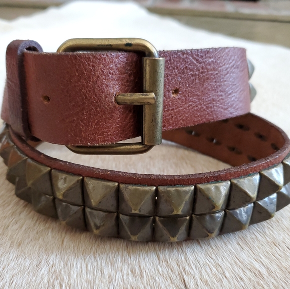Studded Leather Belt - Picture 4 of 4